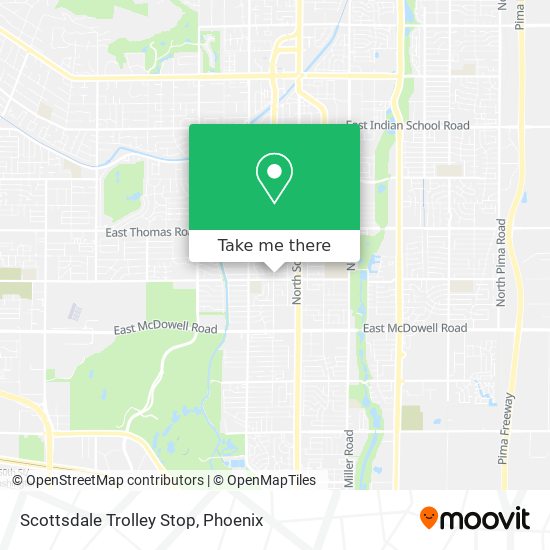 Scottsdale Trolley Stop map