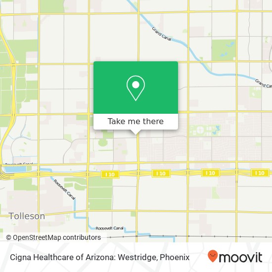 Cigna Healthcare of Arizona: Westridge map