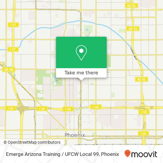 Mapa de Emerge Arizona Training / UFCW Local 99