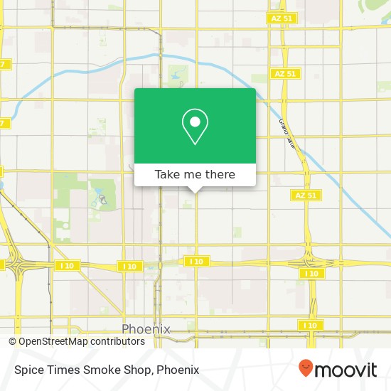 Spice Times Smoke Shop map