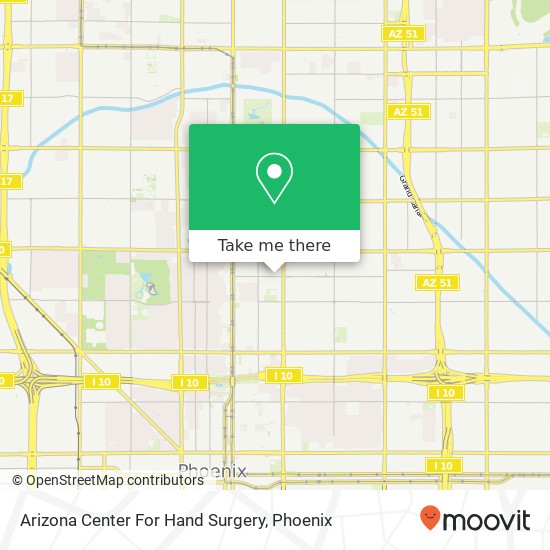 Arizona Center For Hand Surgery map