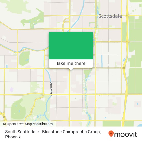 Mapa de South Scottsdale - Bluestone Chiropractic Group