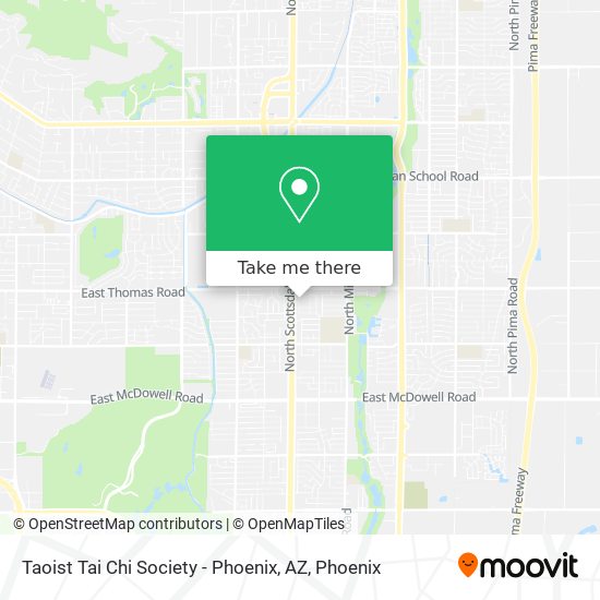 Mapa de Taoist Tai Chi Society - Phoenix, AZ