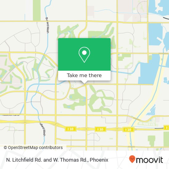 N. Litchfield Rd. and W. Thomas Rd. map