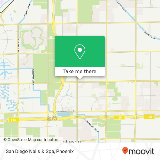 San Diego Nails & Spa map