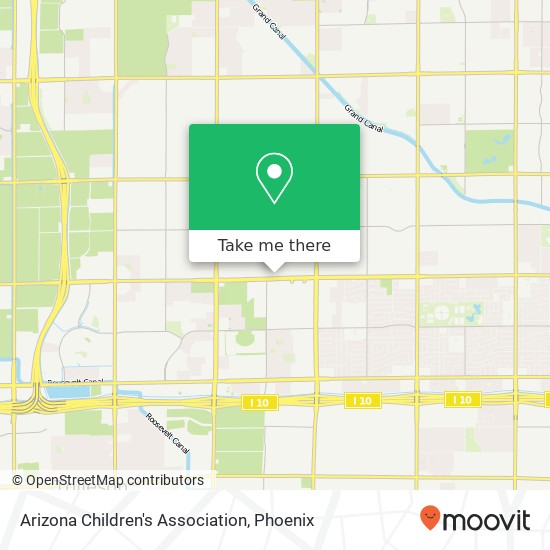 Mapa de Arizona Children's Association