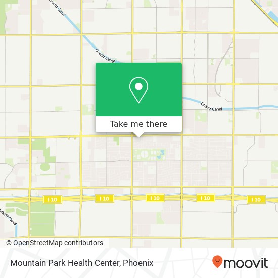 Mountain Park Health Center map