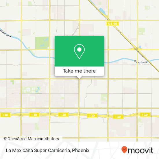 La Mexicana Super Carniceria map