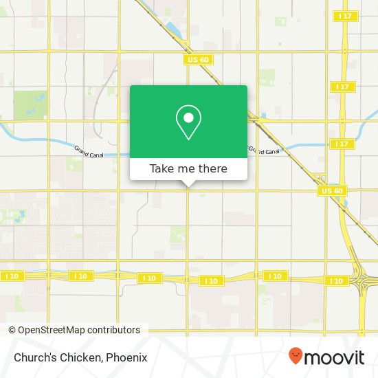 Church's Chicken map