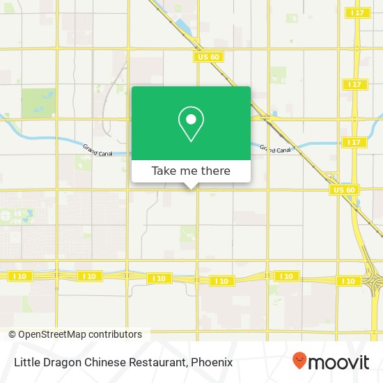 Mapa de Little Dragon Chinese Restaurant