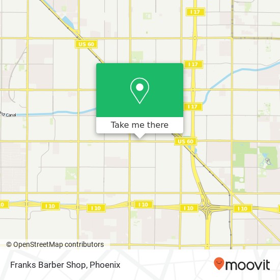 Franks Barber Shop map