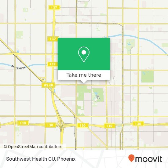 Southwest Health CU map