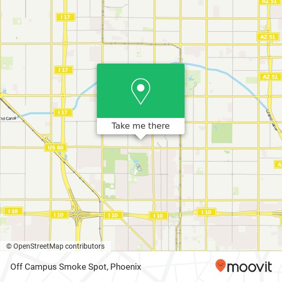 Off Campus Smoke Spot map