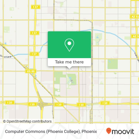 Computer Commons (Phoenix College) map