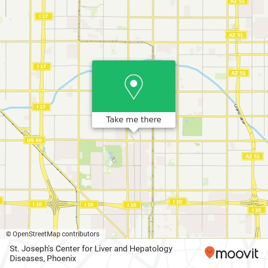 St. Joseph's Center for Liver and Hepatology Diseases map