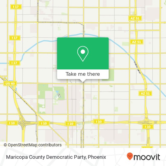 Maricopa County Democratic Party map