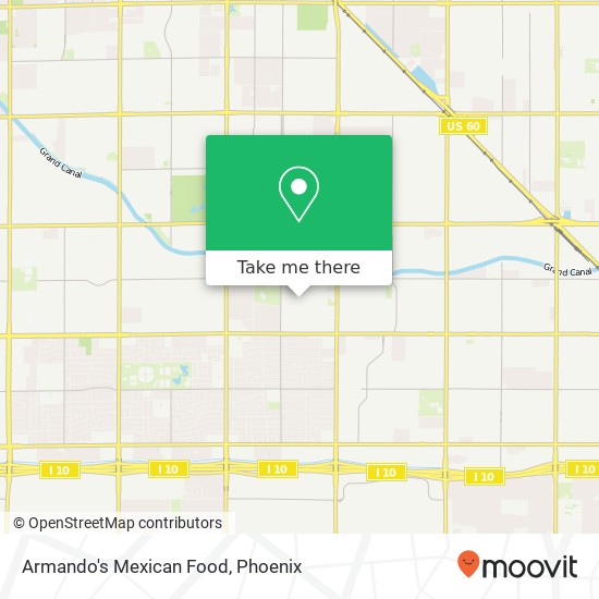 Armando's Mexican Food map