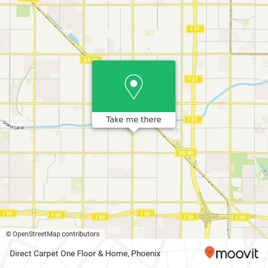 Mapa de Direct Carpet One Floor & Home