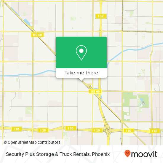 Security Plus Storage & Truck Rentals map