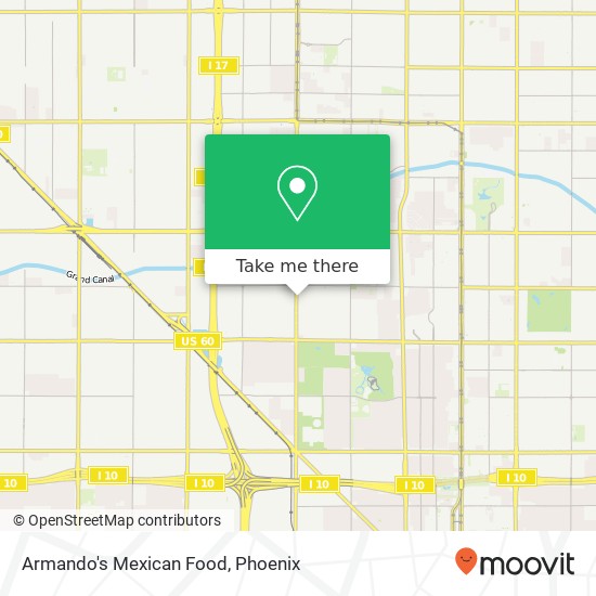 Armando's Mexican Food map