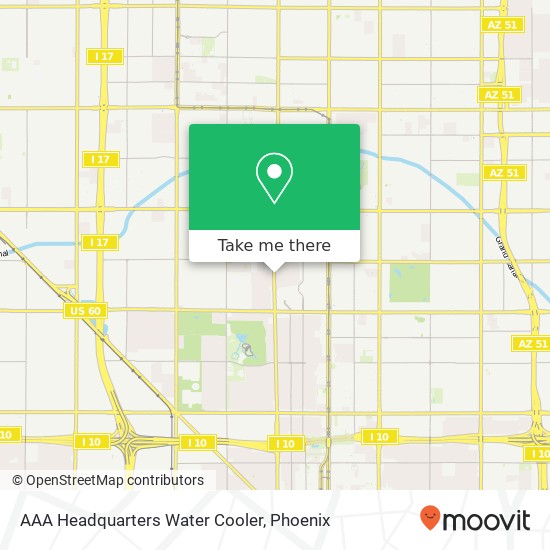 AAA Headquarters Water Cooler map