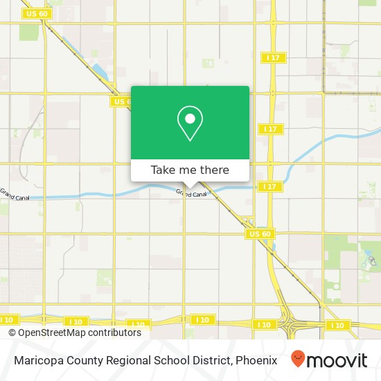 Maricopa County Regional School District map