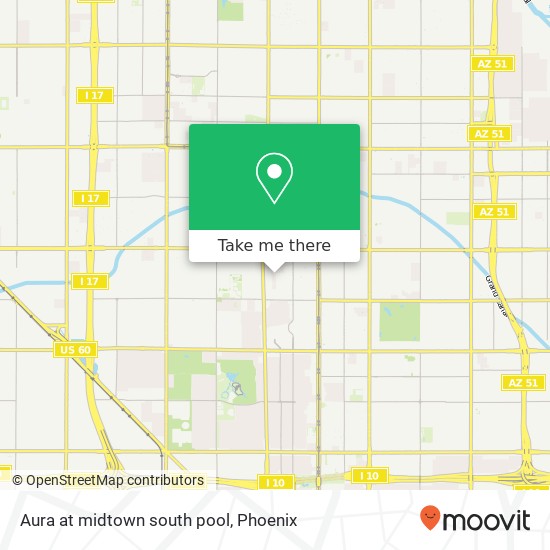 Mapa de Aura at midtown south pool