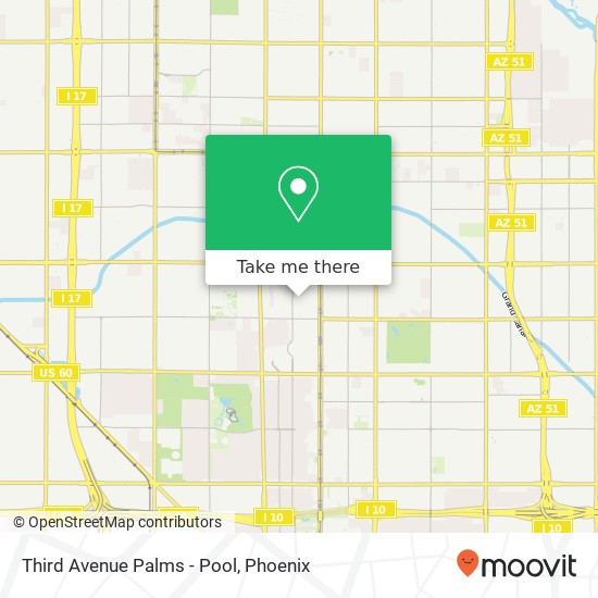 Third Avenue Palms - Pool map