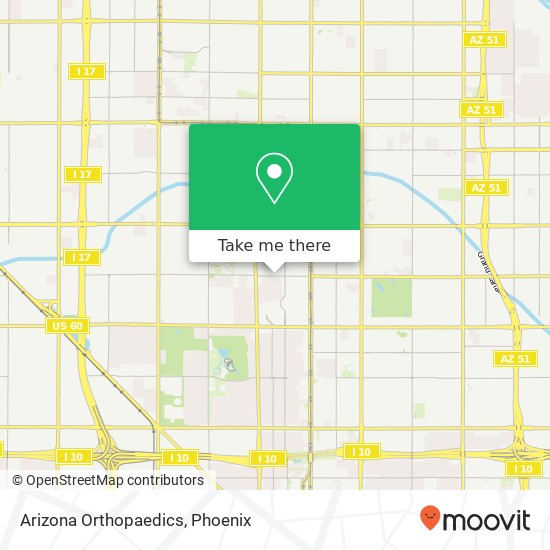 Mapa de Arizona Orthopaedics