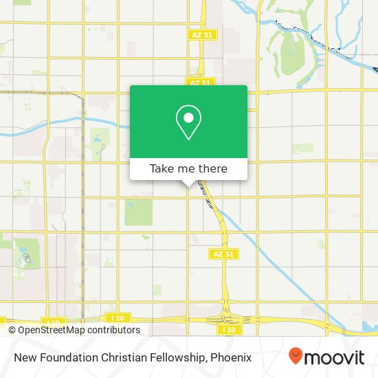 Mapa de New Foundation Christian Fellowship