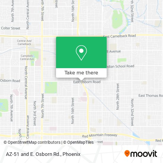 Mapa de AZ-51 and E. Osborn Rd.