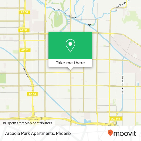 Arcadia Park Apartments map