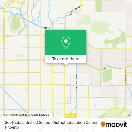 Mapa de Scottsdale Unified School District Education Center