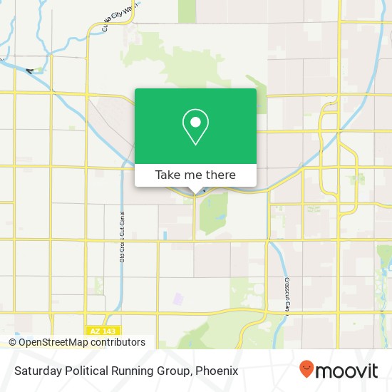 Mapa de Saturday Political Running Group