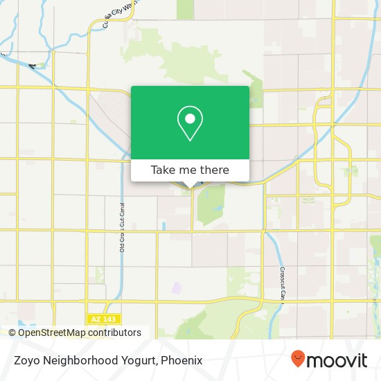 Mapa de Zoyo Neighborhood Yogurt