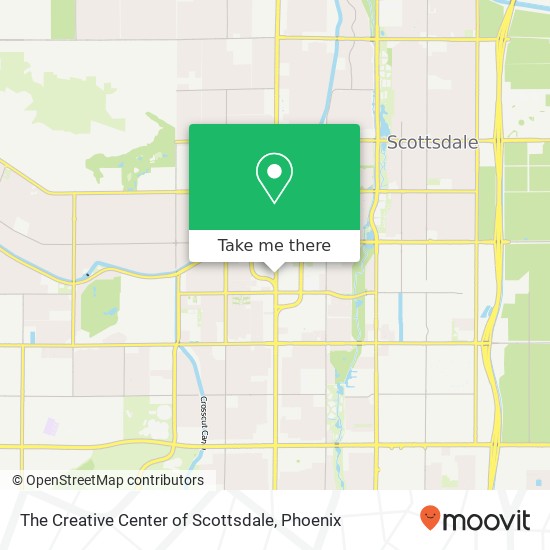The Creative Center of Scottsdale map