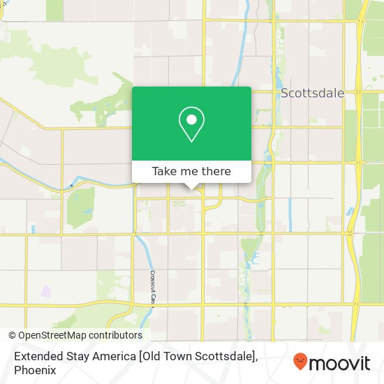 Mapa de Extended Stay America [Old Town Scottsdale]