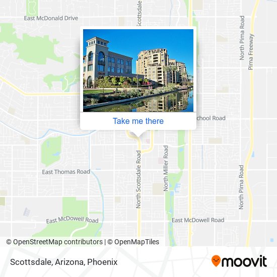 Scottsdale, Arizona map