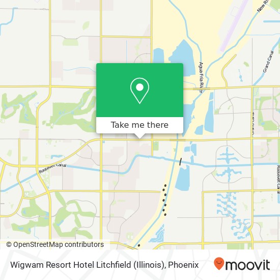 Wigwam Resort Hotel Litchfield (Illinois) map