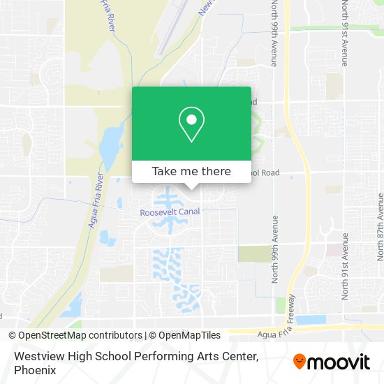 Westview High School Performing Arts Center map