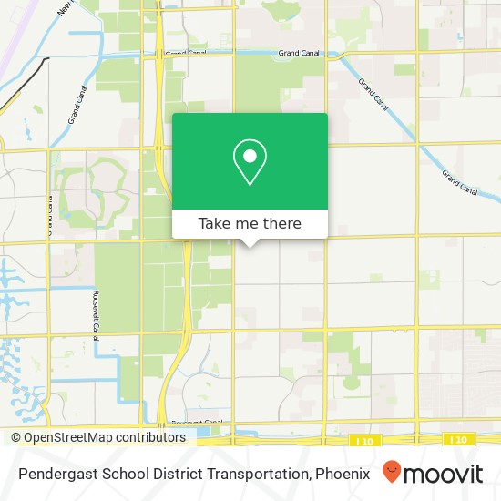 Mapa de Pendergast School District Transportation