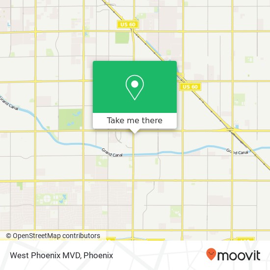 West Phoenix MVD map
