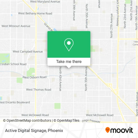 Active Digital Signage map