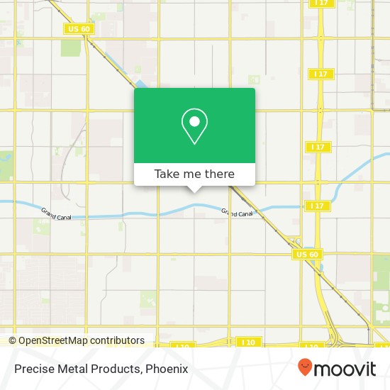 Precise Metal Products map