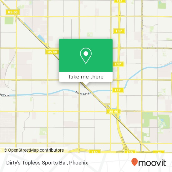 Dirty’s Topless Sports Bar map