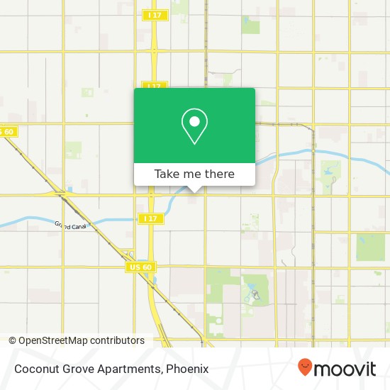 Coconut Grove Apartments map