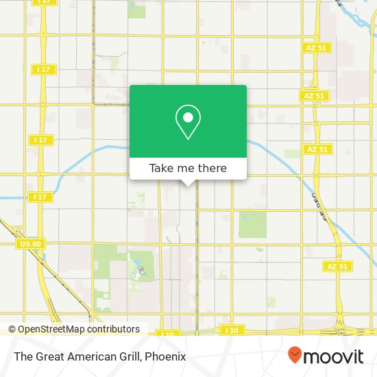 The Great American Grill map