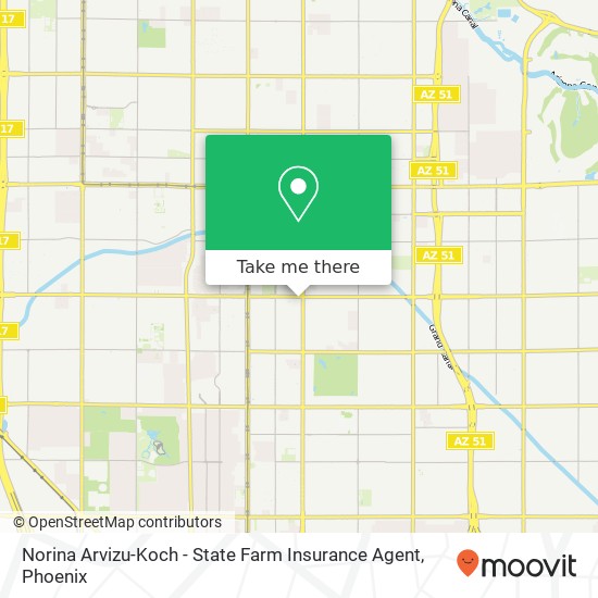 Mapa de Norina Arvizu-Koch - State Farm Insurance Agent