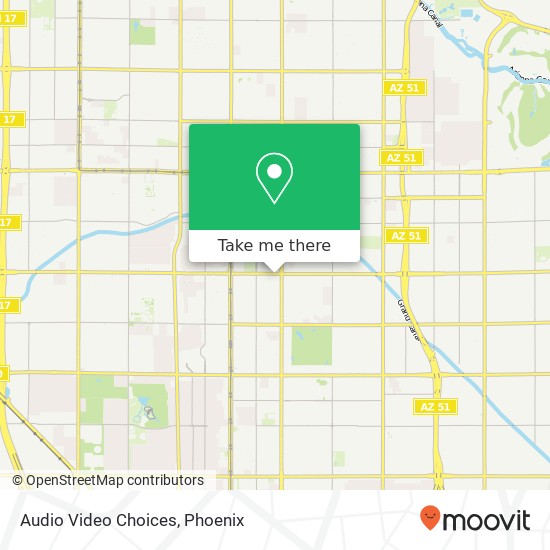 Audio Video Choices map