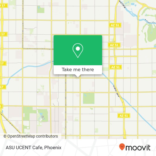 ASU UCENT Cafe map